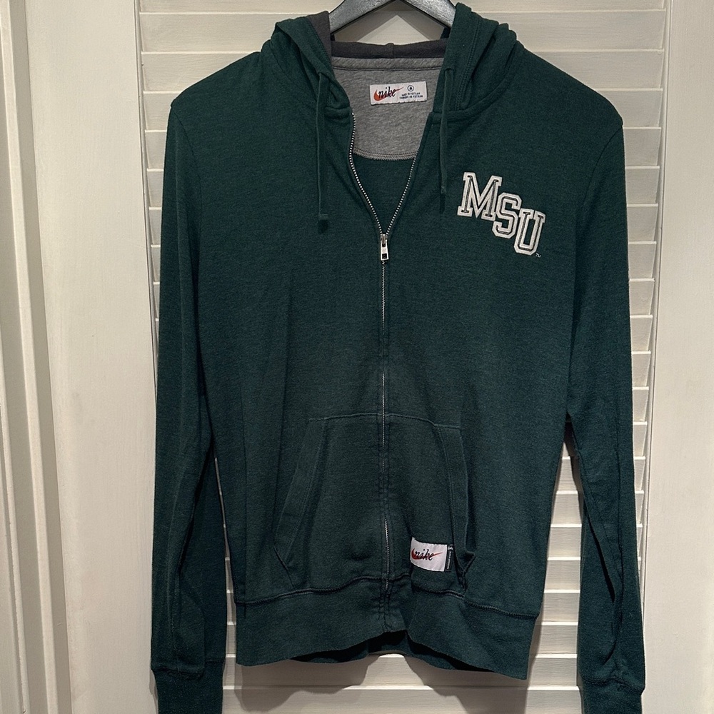 Nike Dark Green MSU Hoodie